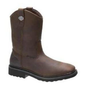 Harley wo-d93562 Harley BOOT  MENS  ALTMAN W/P PULL ON 10`` BROWN wo-d93562