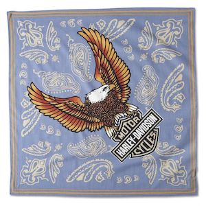 Harley 97830-23VW CLASSIC EAGLE BANDANA - COLONY BLUE