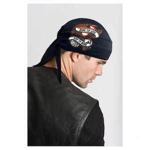 hg50317 Harley HAIR GLOVE LIVE TO RIDE EAGLE FULL-HEAD WRAP hg50317