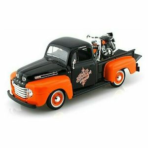 ma32180 Harley HARLEY -DAVIDSON 1948 Ford F1 Harley Davidson Truck 1/25 & 1958 F…