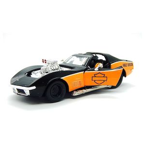 ma32193 Harley 1970 Chevrolet Corvette Harley Davidson 1:24 Scale Diecast Car ma32193