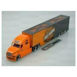 ma11516-e Harley Harley-Davidson Highway Hauler in Orange and Black 1:64 Scale ma11516-e