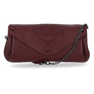 mw-mhw070-oxb Harley Women's Bar and ; Shield Leather Flap Crossbody Purse - Oxb…