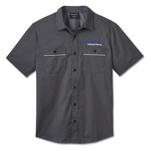 96047-25vm Harley SHIRT WOVEN  GREY 96047-25vm