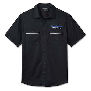 96048-25vm Harley SHIRT WOVEN  BLACK 96048-25vm