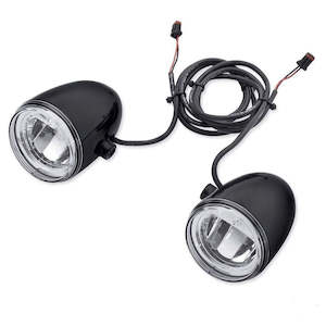 68000092 Harley Daymaker Reflector LED Fog Lamps - Gloss Black Housing