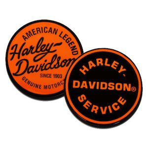 sa8013493 HARLEY Service Department Metal Challenge Coin    1.75 in. - Orange/Bl…