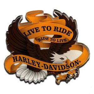 sa8005191 Harley HD MAGNET LIVE TO RIDE EAGLE ACRYLIC 3.5`` sa8005191 sa8005191