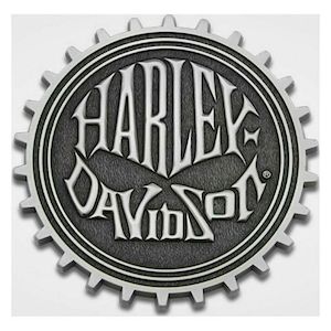 sa8008857 HARLEY Text Skull Heavy-Duty Metal Magnet, 3 in. sa8008857