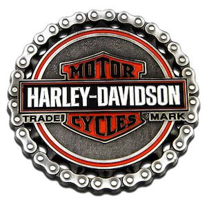 sa8008529 HARLEY Trademark B&S Chain Heavy-Duty Metal Magnet, 3 in sa8008529