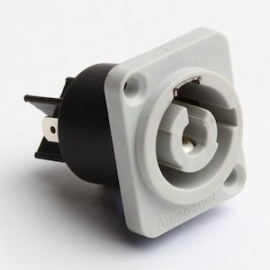 Amphenol 25A Mains Connector Chassis Socket Mains Outlet AudioConnect