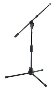 Die Hard Floor Mic Stand Short+Adjustable Boom BLACK AudioConnect