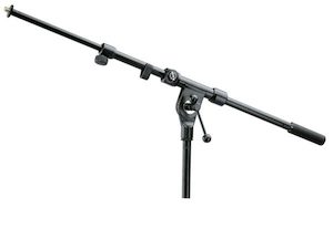 Electric light fittings: K&M Mic Stand Boom Arm BLACK AudioConnect