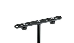 Electric light fittings: K&M Mic Stand Accessory T Bar for 2 Mics Adjustable AudioConnect