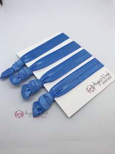 Powder Blue School Hair Ties