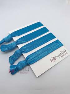 Hair Ties: Ocean Aqua School Hair Ties