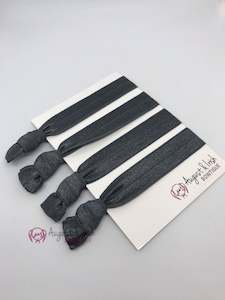 Stone Grey School Hair Ties