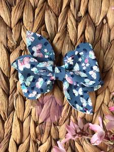 Standard Bows: Flutter Scallop - Blue