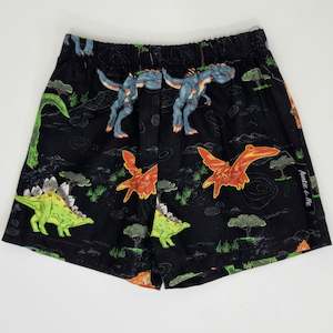 Clothing: Shorts - Black with Dino