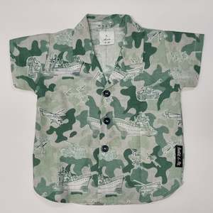 Short Sleeve Shirt - Army Tanks