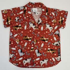 Short Sleeve Shirt - Cows