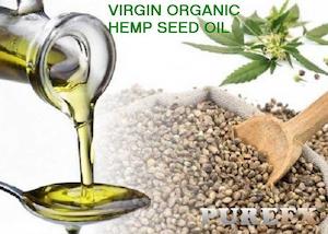 Merchandising: Hemp Seed Oil Virgin Organic 100% pure