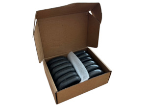 Merchandising: 12 Piece Basalt Stone Set - Medium Ovular