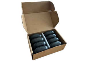 Merchandising: 8 Piece Basalt Stone Set - Large Ovular