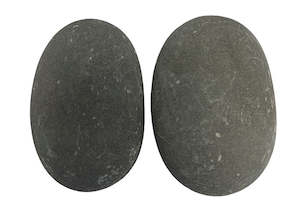 Merchandising: Natural Basalt Massage Foot Stones x 2