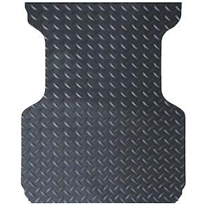 Checker Plate Rubber Ute Mat To Fit Mitsubishi Triton MQ-MR Club Cab (July 2015 …