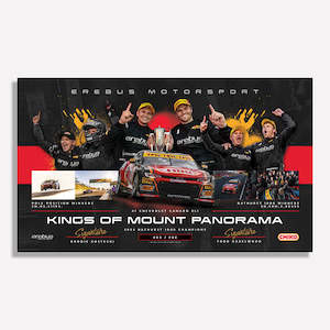 Limited Edition Prints: Erebus Motorsport - Kings of Mount Panorama - 2024 Bathurst 1000 Champions Signed Limited Edition Print (Pre-Order)