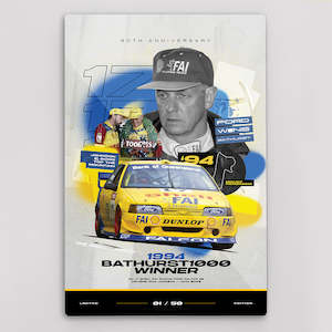 1994 Bathurst 1000 Winner 30th Anniversary Limited Edition Metal Wall Panel (Pre-Order)