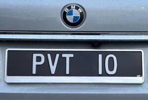 Aussie Black Plate Frame