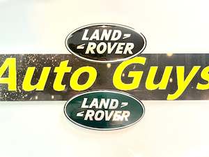 Motor vehicle part dealing - new: New! Land Rover Grille Badge Oval Sticker 86mm Nameplate