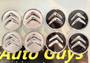 Motor vehicle part dealing - new: 4Pcs Wheel Center Hub caps badge 60mm for Citroen Black or Silver