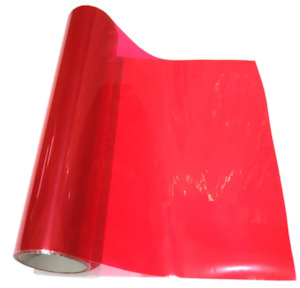 Motor vehicle part dealing - new: 1 Meter RED HEADLIGHT TINT VINYL FILM LENS with 2x Blade and tools