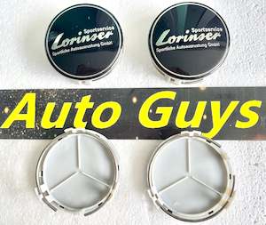 4pcs Lorinser Wheel Center Caps for Mercedes-Benz 75mm