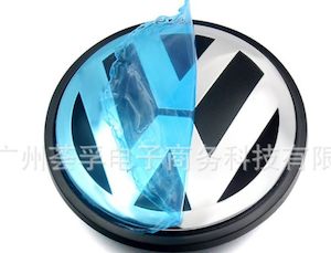 VW Wheel Centre hub Cap Badges 56mm x 4 Black