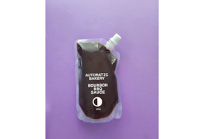 BOURBON BBQ SAUCE 300g in a resealable spouted pouch