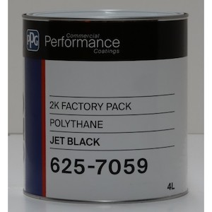 CPC 625-7059 Polythane Jet Black 4lt