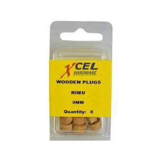 Xcel Wooden Plug Buttons – Rimu 8-pce 9mm