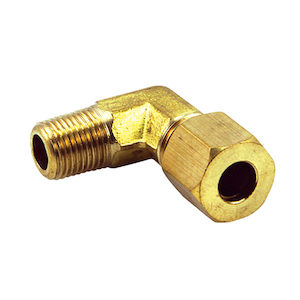 3/8 X 1/8in Bsp Brass Single Union Elbow 90deg