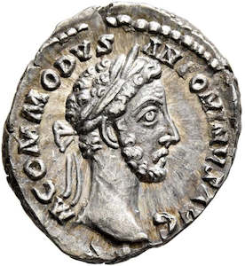 A: Commodus AR Silver Denarius. 181 AD. BMC 66