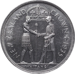 AC: 1935 New Zealand Proof Waitangi Crown