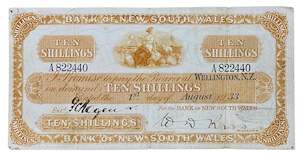 1933 Bank of New South Wales 10 Shilling Trading Banknote