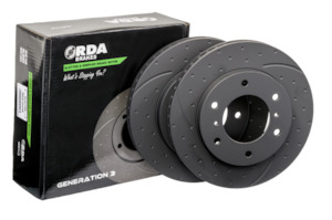 RDA Slotted & Dimpled Brake Rotors