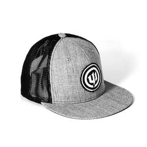 WICKED AUDIO HAT - GRAY TRUCKER WITH TEETH