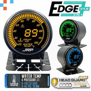 JRP Edge 3in1 Digital Water Temp + Water Pressure & Low Coolant Gauge 52mm