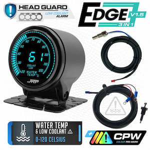 Automotive: JRP Edge 3in1 Water Temp + Low Coolant Gauge 52mm