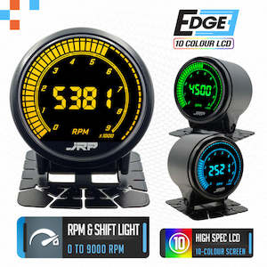 JRP Edge Digital Tachometer + RPM Shift Light Gauge 52mm